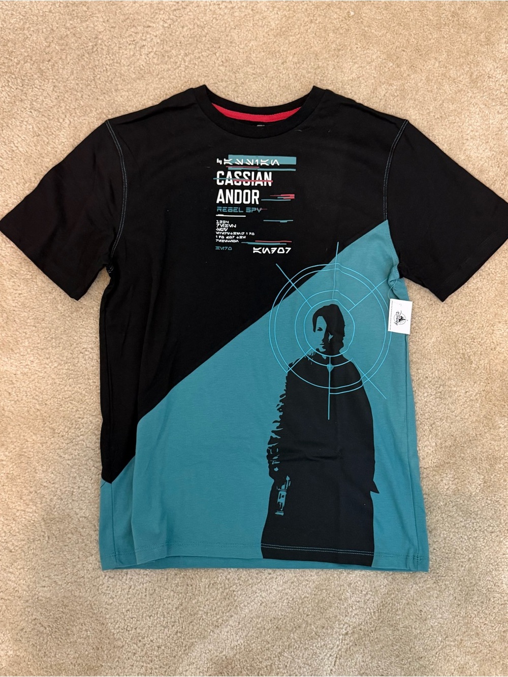 Disney Star Wars Galaxy's Edge Cassian Andor T-Shirt for Adults Size Small